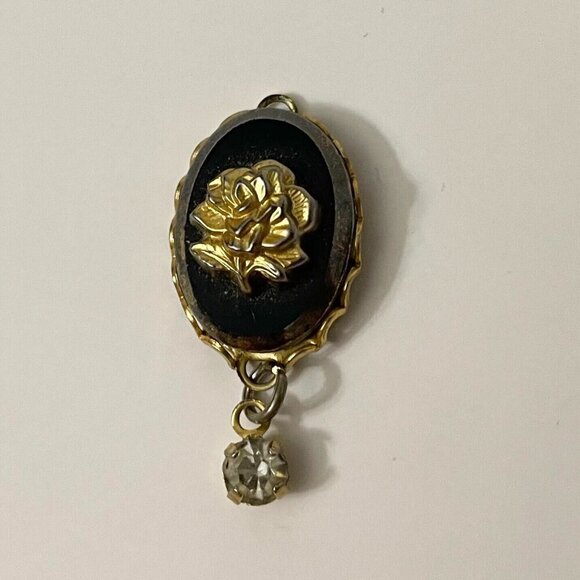 Vintage Floral Flower Dangle Pendant Charm No Loop - Picture 4 of 16